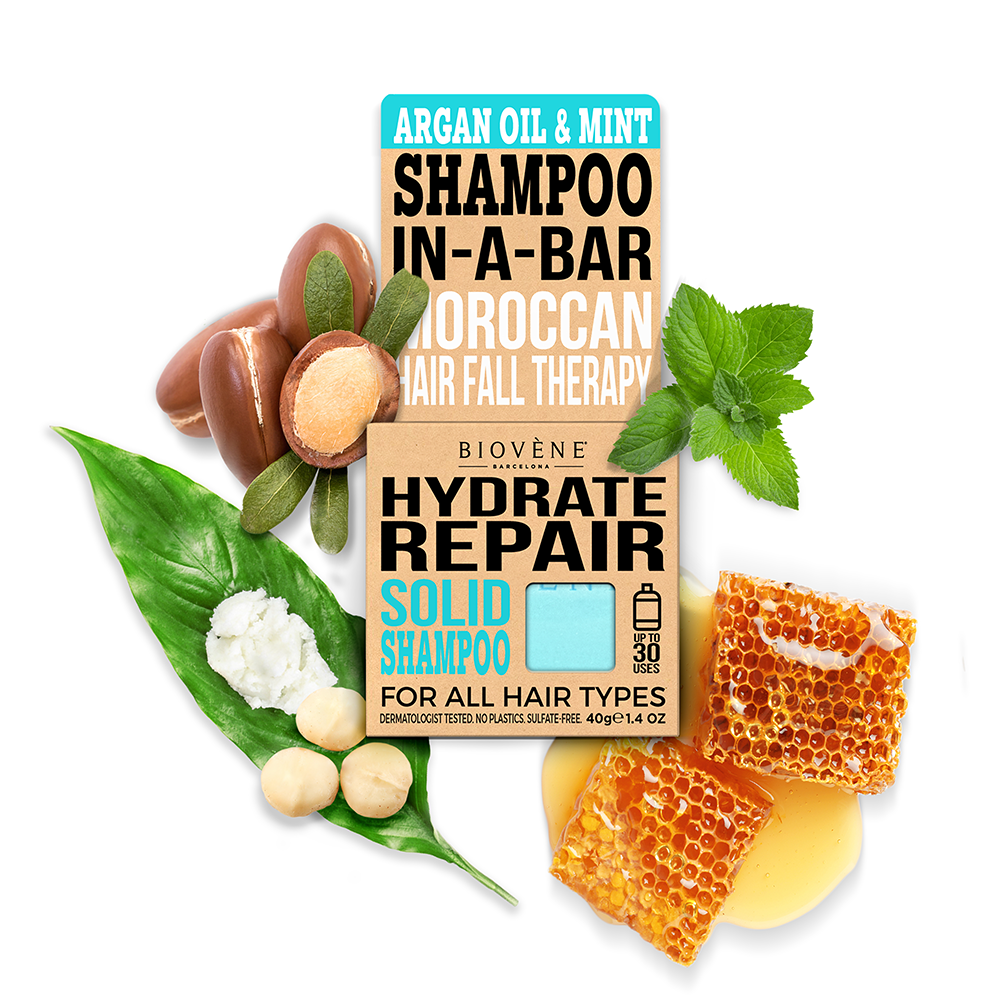 HYDRATE REPAIR Argan Oil &amp; Mint Solid Shampoo Bar