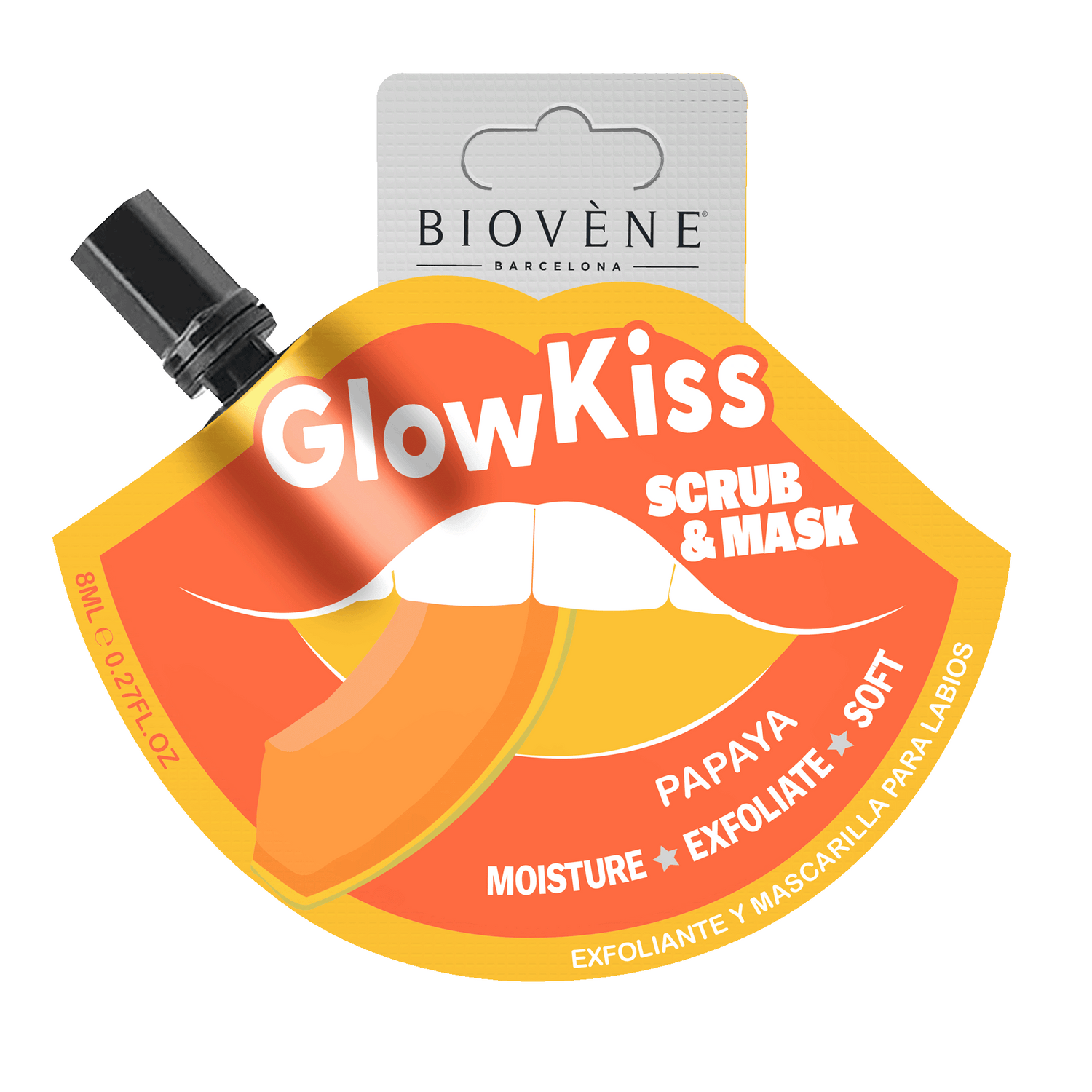 GLOW KISS Papaya Lip Scrub &amp; Mask